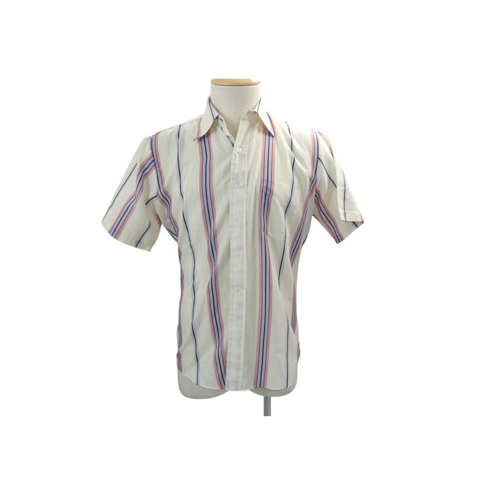 Vintage Montgomery Ward Striped Button Down Shirt
